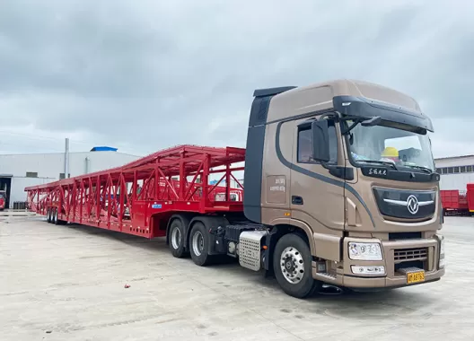 Three-axle car Carrier transport semi-trailer