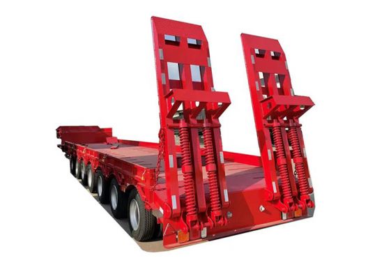 Seven Lines and Fourteen Axes Low-bed Transport Semi-trailer