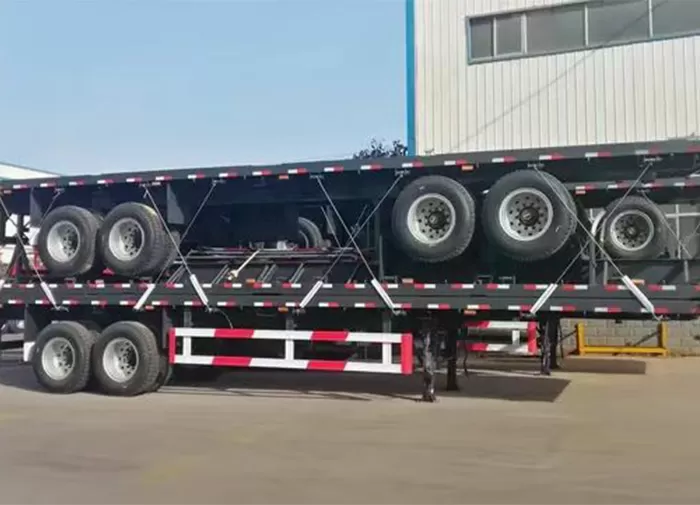 Two-axle Container Flatbed Semi-trailer