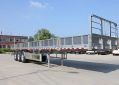 3 Axle Flatbed Container Railing Semi Trailer