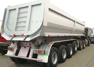 Four-axle 100-ton Back-turn Dump Semi-trailer