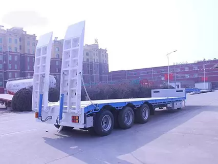 Multi-purpose machinery transport low bed semi-trailer-manufactured by Anton factory in China