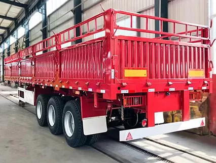 Three-axle 60-ton warehouse grid semi-trailer