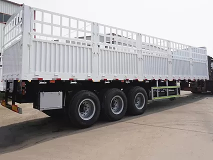 Three-axle 60-ton warehouse grid semi-trailer