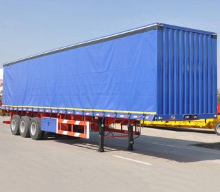 Three-axle 60-ton side curtain semi-trailer