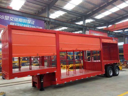 Three-axle 60-ton side curtain semi-trailer