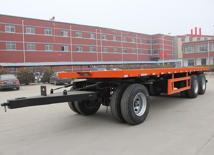 Full-mounted Container Flatbed Semi-trailer