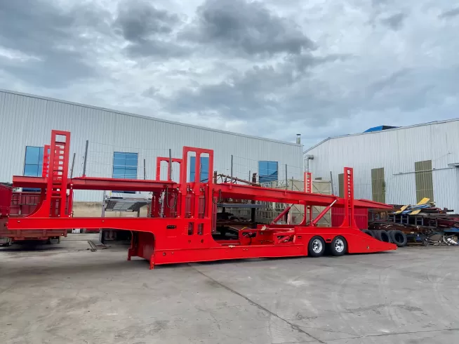 Customized trailer for transporting 7 cars in Australia